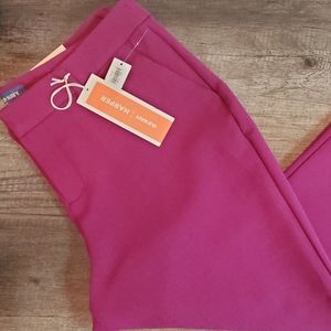 Old Navy Harper Fuchsia Straight Leg Ponte Pants